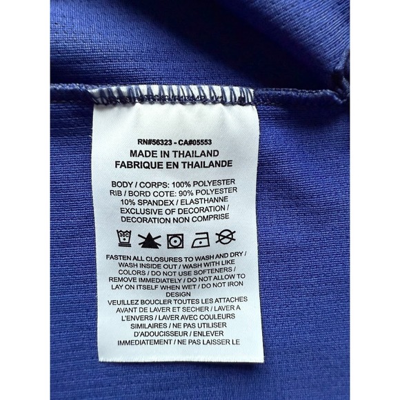 Nike Dri Fit Sweatshirt Women Medium Blue 1/4 Zip Long Sleeve High Neck Running - Picture 14 of 16